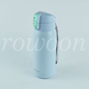 락앤락 스쿨핏 코튼캔디 원터치 텀블러 스트랩 370ml 블루 스텐 보온 보냉 어린이집 유치원 초등학생 물병