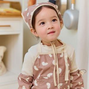 원라인 아기 유아 앞치마 미술가운 어린이집