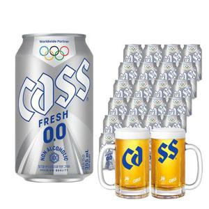 카스 0.0 355ml x 24캔+올림픽잔 2개 증정 논알콜 무알콜맥주맛