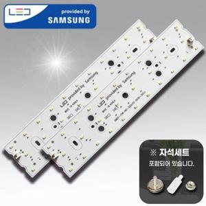 삼성칩 LED모듈 미니 욕실등 30W 320x70 셀프 전등교체 국산 조명 DIY FPL 형광등 대체 안정기포함 더나은조명