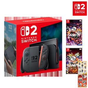 닌텐도 스위치2 본체+스위치 귀멸의칼날히노카미 혈풍담1 + 혈풍담2 세트 한글판 [스티커 2종 증정]