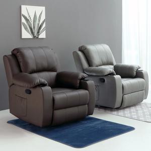 5124 에어레더 수동 1인용 리클라이너 소파 + 허리쿠션