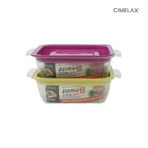 점보쿡 미니 전자렌지용기 보관용기 (400mlx2개)