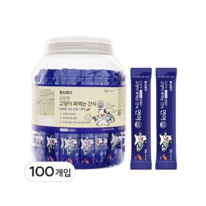 고양이 든든한 짜먹는 간식 스틱 대용량 츄르 연어 100개입