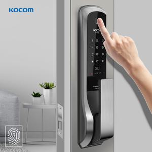 코콤 푸시풀 무타공 지문인식 도어락 디지털 번호키 지문인식 NP760