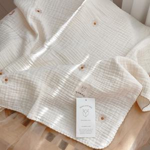 3중직 자수 블랭킷 사계절 요루거즈 신생아 이불 2colors (M/L)