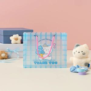 밀크캣 THANK YOU 가로형 쇼핑백 M 250X200X90MM