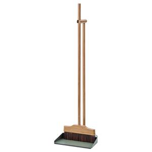 VINDSIKT 빈식트 대나무 쓰레받기/빗자루+거치대 세트