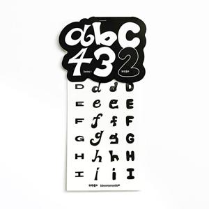 abc432 - Series1 (2D 알파벳 숫자 스티커 4매)