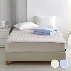 똑딱이가 있는 소프트워싱 패드+방수프로텍터 세트 2size 2color