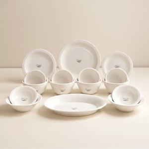 뉴욕 화이트 4인 그릇세트 16P 신혼부부 알뜰 식기세트