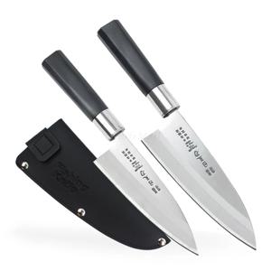 일천도 데바 (P손잡이) + 칼집 세트 생선칼 횟칼 일식칼