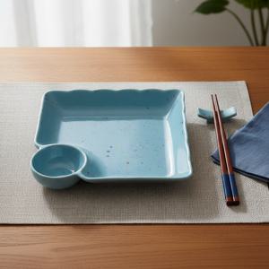 베로나 루체 도자기 식기 만두/튀김 사각 접시