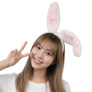 바니머리띠 화이트 토끼머리띠 대형 파티 코스프레 분장 촬영 캐릭터소품