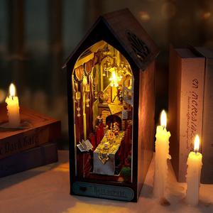 DIY 북엔드 책꽂이 미니어처 마법 연회장