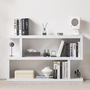 글래드 지그재그 파티션 책장 선반 와이드 2단 낮은 책장 1200