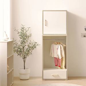 피코 미니 오픈 서랍 어린이 옷장 600(도어상부장셋트)