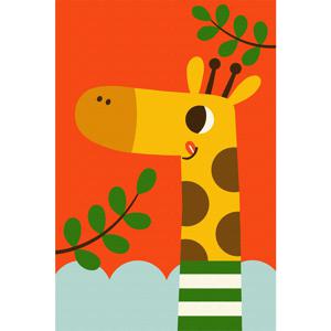 DIY 명화그리기 아기 기린 폴 10X15cm (거치대 포함)