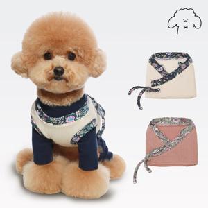 반려동물 명절 한복 추석 설날 누비 배자 한복 S-XL, 2 color