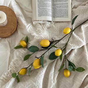 레몬 나무 장식 조화 가지 2size