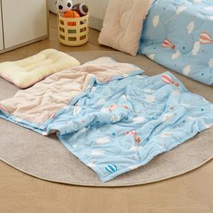 마미허그 소프트워싱 클라우드베어 극세사 낮잠이불 100x150 블루