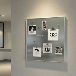 아카이브 실버 자석액자 마그넷 보드 함석판 자석칠판