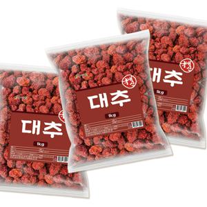 국내산 말린 대추 1kg*3팩