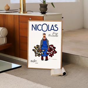 와인 빈티지 포스터 술집 이자카야 와인바 인테리어 액자 니콜라스 넥타