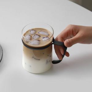 핏 핸들 글라스 머그컵 440ml
