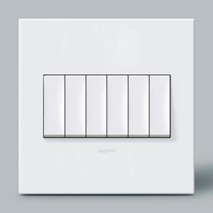 르그랑 아테오 스위치 6구 상하동작 사각 화이트 KS 국내규격 2개용