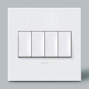 르그랑 아테오 스위치 4구 상하동작 사각 화이트 KS 국내규격 2개용