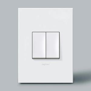 르그랑 아테오 스위치 2구 상하동작 사각 화이트 KS 국내규격 1개용