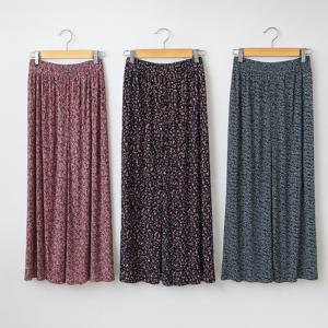 1+1 꽃주름 플리츠 8부 냉장고바지 여름 쿨팬츠 아이스 원단