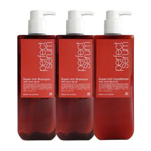 퍼펙트 슈퍼리치 세럼 샴푸 680ml x2 + 컨디셔너