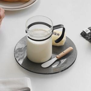 핏 핸들 글라스 머그컵 550ml 유리컵