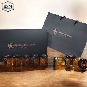 BSM 국산 천연 벌집꿀 50g 8구 미니병 선물세트 부모님 선물 건강 간식