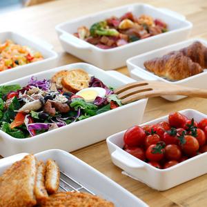 세라믹 밧드 트레이 세트 오븐용 그릇+스텐망 2종세트(S.M.L)