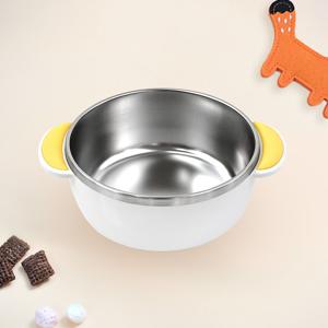 어린이집 유치원 유아동 논슬립 스텐 대접 토핑 이유식용기 아기 밥그릇 국그릇 손잡이 양수