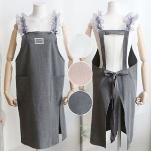 보니타 쉬폰 프릴 코튼 H 앞치마 (3컬러)