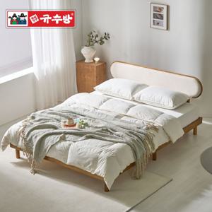 팔마 무헤드 평상형 원목 침대프레임 SS Q