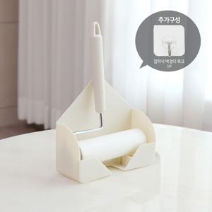 돌돌이 테이프클리너 4종세트(본체+거치대+리필1개+벽걸이후크)