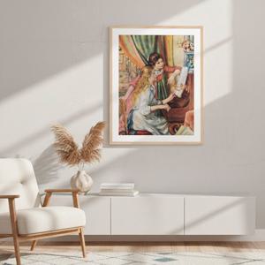 액자 Two girls at the piano / 피에르 오귀스트 르누아르