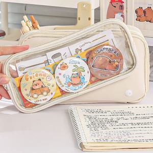 윈도우 포켓 굿즈수납 대용량 다용도 멀티 필통 굿즈자랑 딱 (7colors)