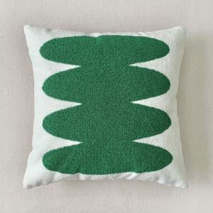 엘립스패턴 그린무드 디자인 쿠션 커버 사각 직사각 거실 소파 의자 침대