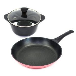 쿡웨어 2종세트 PFOA FREE 후라이팬 세라믹 코팅냄비 20양수 28프라이팬세트
