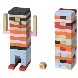 FJALLVRAK 피엘브로크 젠가게임 54개입 나무블록게임 블록쌓기게임 쌓기놀이