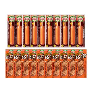 의성마늘 프랑크 소시지70g x10개+직꾸닭 리얼간장 100g x10개