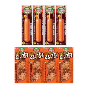 의성마늘 프랑크 소시지70g x4개+직꾸닭 리얼간장 100g x4개