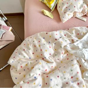 [해외] 멀티도트 이중 거즈순면 침구커버세트 이불커버 베개커버 매트커버