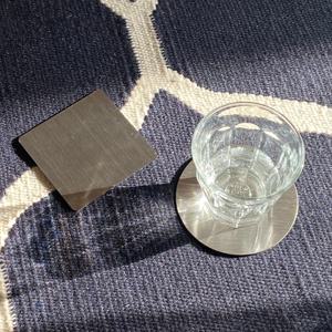 홈 카페 위스키 메탈 스텐 코스터 컵 잔 받침대 6개 세트 -원형